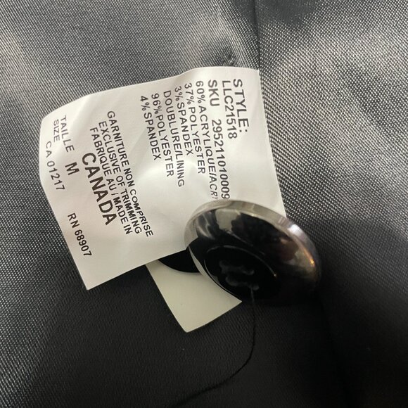 Le Château Hooded Coat Women Size Medium black - Picture 4 of 16